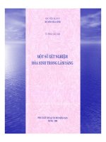 Bài giảng sinh hóa - Một số xét nghiệm hóa sinh trong lâm sàng part 1 pot