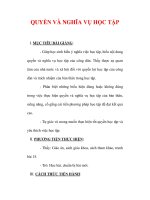 Giáo án Giáo dục công dân lớp 6 : Tên bài dạy : QUYỀN VÀ NGHĨA VỤ HỌC TẬP ppsx