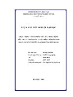 Thực trạng và giải pháp thúc đẩy hoạt động tiêu thụ sản phẩm của ty cổ phần chế biến TPXK G.O.C  KCN tân xuyên  lạng giang  bắc giang