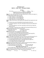 Đề thi học kỳ II Khối 12 – Môn: Vật lí - ĐỀ 002A pot