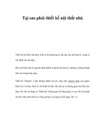 Tại sao phải thiết kế nội thất nhà ppt