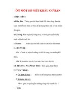 Giáo án Công nghệ lớp 6 : Tên bài dạy : ÔN MỘT SỐ MŨI KHÂU CƠ BẢN docx