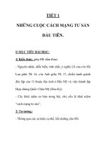 Giáo án lịch sử 8_TIẾT 1 doc
