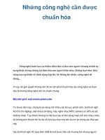 Những công nghệ cần được chuẩn hóa pot