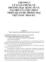 CHƯƠNG I LÝ LUẬN CHUNG VỀ THƯƠNG MẠI QUỐC TẾ VÀ VAI TRÒ CỦA VIỆC PHÁT TRIỂN QUAN HỆ THƠNG MẠI VIỆT NAM - HOA KỲ._P3 pptx