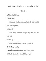Giáo án tin hoc 10_Tiết 18 ppsx