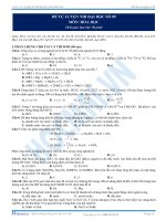 Đề thi thử đại học hay môn hóa học - đề 17 potx