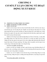 CHƯƠNG I CƠ SỞ LÝ LUẬN CHUNG VỀ HOẠT ĐỘNG XUẤT KHẨU _P2 docx