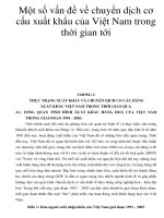 Một số vấn đề về chuyển dịch cơ cấu xuất khẩu của Việt Nam trong thời gian tới_3 pptx