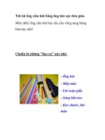 Tút tát ống cắm bút bằng ống hút cực đơn giản potx