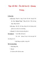 Giáo án Tiếng Việt lớp 3 : Tên bài dạy : Tập viết Bài : Ôn chữ hoa Q – Quang Trung . docx