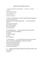 KIỂM TRA CUỐI NĂM MÔN: ANH VĂN ppt