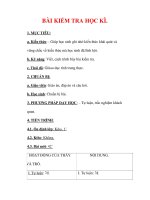 Giáo án Địa lý lớp 6 : Tên bài dạy : BÀI KIỂM TRA HỌC KÌ. pdf