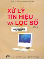 Xử lí tín hiệu và lọc số - tập 1 pps
