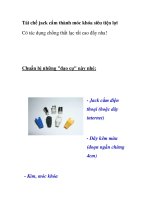 Tái chế jack cắm thành móc khóa siêu tiện lợi ppsx