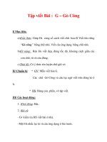 Giáo án Tiếng Việt lớp 3 : Tên bài dạy : Tập viết Bài : G – Gò Công ppsx