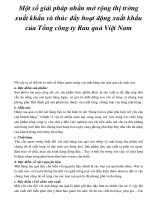 Một số giải pháp nhằn mở rộng thị trờng xuất khẩu và thúc đẩy hoạt động xuất khẩu của Tổng công ty Rau quả Việt Nam_3 pot