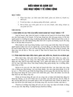 Điều hành và giám sát các hoạt độnt y tế công cộng pot