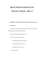 BỆNH TIM BẨM SINH Ở TUỔI TRƯỞNG THÀNH – PHẦN 3 ppsx