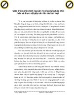 Giáo trình phân tích nguyên lý ứng dụng hóa chất bảo vệ thực vật gây nên tồn dư kim loại p1 pptx