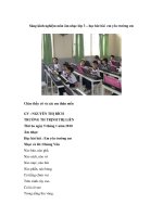 Sáng kinh nghiệm môn âm nhạc lớp 3 – học hát bài em yêu trường em doc