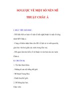 Giáo án Mỹ thuật lớp 9 : Tên bài dạy : SƠ LƯỢC VỀ MỘT SỐ NỀN MĨ THUẬT CHÂU Á docx