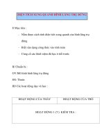 Giáo án Hình Học lớp 8: DIỆN TÍCH XUNG QUANH HÌNH LĂNG TRỤ ĐỨNG pps