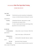 Giáo án Âm Nhạc lớp 8: ÔN TẬP BÀI HÁT Mùa Thu Ngày Khai Trường pot