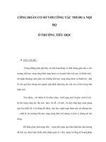 CÔNG ĐOÀN CƠ SỞ VỚI CÔNG TÁC THI ĐUA NỘI BỘ Ở TRƯỜNG TIỂU HỌC pdf