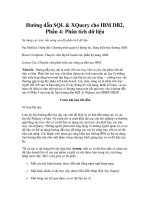 Hướng dẫn SQL & XQuery cho IBM DB2, Phần 4: Phân tích dữ liệu potx