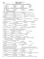 English written test no 1 pptx