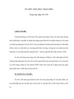 TỔ CHỨC SINH HOẠT NGOẠI KHÓA potx