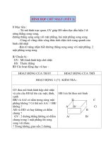 Giáo án Hình Học lớp 8: HÌNH HỘP CHỮ NHẬT (TIẾT 2) ppsx