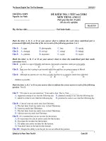 ĐỀ KIỂM TRA 1 TIẾT soá 2/HKI MÔN TIẾNG ANH 12 - Mã đề 535 potx