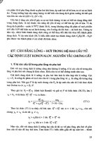 CÂN BẰNG LỎNG - HƠI TRONG HỆ HAI CẤU TỬ potx