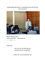 Sáng kinh nghiệm tiếng việt lớp 3 – dạy làm tập làm văn như thế nào để đáp ứng nhu cầu đổi mới ppt