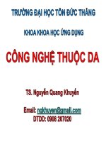 QUY TRÌNH CÔNG NGHỆ THUỘC DA ppsx
