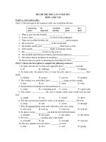 ĐỀ THI THỬ HSG LẦN 4 NĂM 2011 MÔN: ANH VĂN ppsx