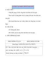 Giáo án Hình Học lớp 8: LUYỆN TẬP DIỆN TÍCH TAM GIÁC pdf