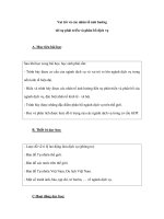 Vai trò và các nhân tố ảnh hưởng tới sự phát triển và phân bố dịch vụ doc