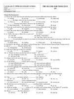 THE SECOND MID-TERM TEST 125 doc