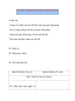 Giáo án Hình Học lớp 8: LUYỆN TẬP HAI TAM GIÁC ĐỒNG DẠNG pdf