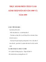 Giáo án Địa lý lớp 9 : Tên bài dạy : THỰC HÀNH PHÂN TÍCH VÀ SO SÁNH THÁP DÂN SỐ NĂM 1989 VÀ NĂM 1999 ppsx
