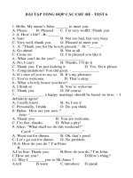 BÀI TẬP TỔNG HỢP CÁC CHỦ ĐỀ - TEST 6 ppsx