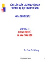 Bài giảng điện - Điện tử: Cơ cấu điện từ và nam châm điện ppsx