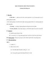 MỘT SỐ PHƯƠNG PHÁP TÍNH TÍCH PHÂN (chương trình nâng cao) pdf