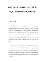 THỰC HIỆN PHƯƠNG PHÁP TÍCH HỢP CHO BỘ MÔN TẠO HÌNH pdf