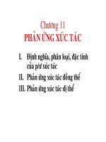PHẢN ỨNG XÚC TÁC ppsx