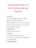 Giáo án Âm nhạc lớp 7 : Tên bài dạy : ÂM NHẠC THƯỞNG THỨC: VÀI NÉT VỀ ÂM NHẠC THIẾU NHI VIỆT NAM. pps