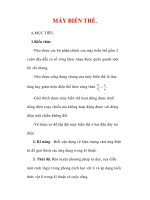 Giáo án Vật lý lớp 9 : Tên bài dạy : MÁY BIẾN THẾ. pdf